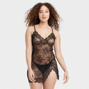 NWT Auden Allover Lace Lingerie Slip Dress